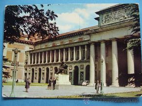 Postais: POSTAL DE MADRID. AÑO 1966. MUSEO DEL PRADO, SEAT 600. 885.